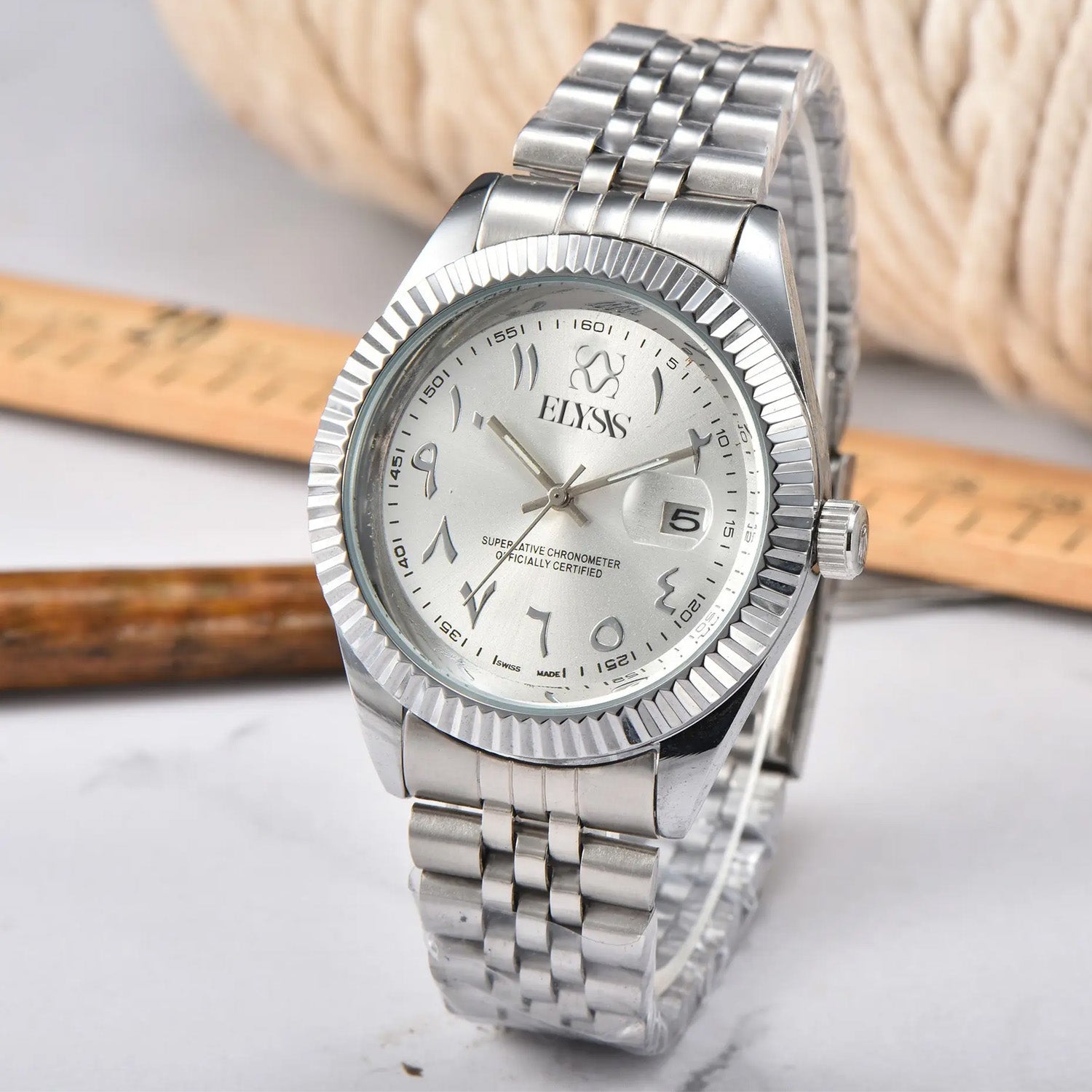 Montre Premium - Gris Argent