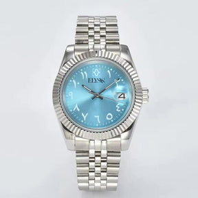 Montre Premium - Bleu Argent
